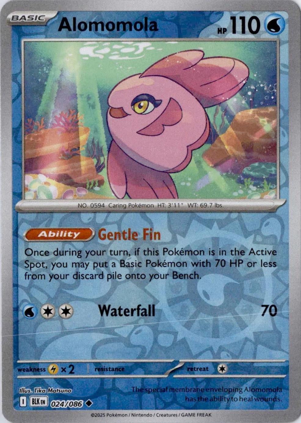 Black Bolt Alomomola #24/86 reverse holo